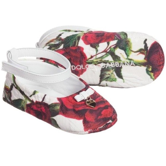 Dolce & Gabbana Rose Print Pre-Walkers - Picture 9 of 12